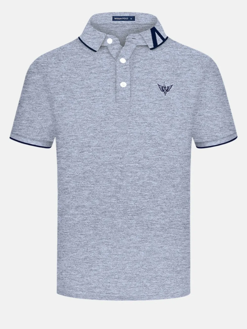 Men's Plus Size Contrast Trim Short Sleeve Polo Shirt, image 5