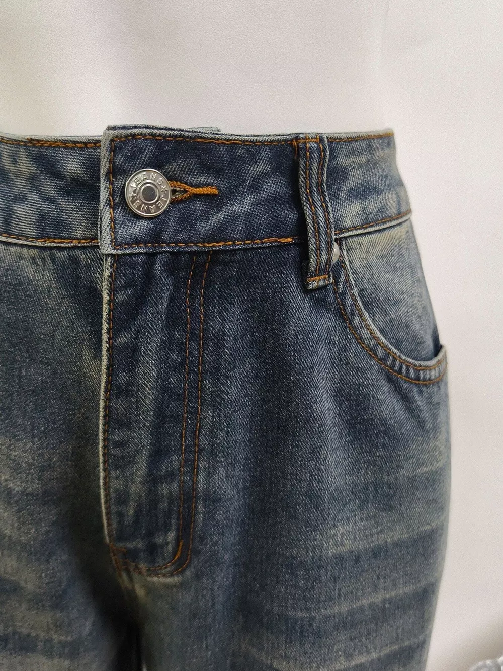 High-Waisted Straight Leg Jeans, image 5