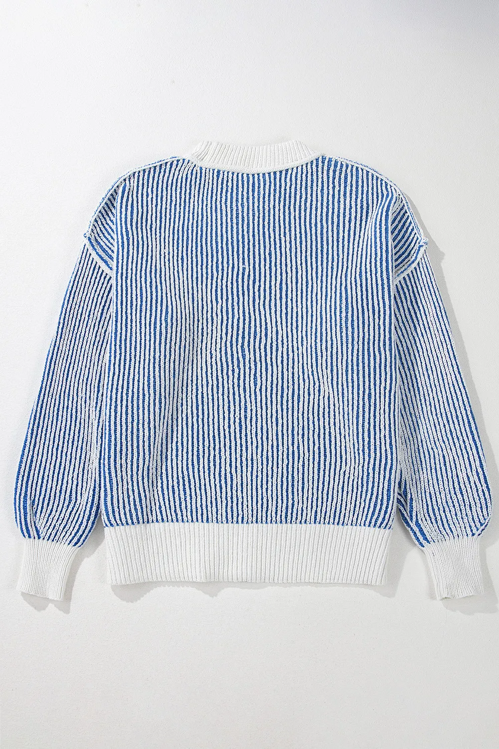 Round Neck Dropped Shoulder Sweater, image 3