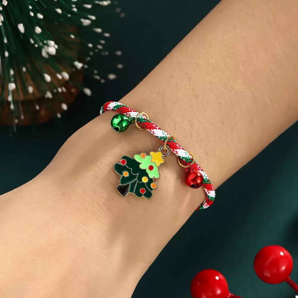 Christmas Charm Braided Rope Bracelet, image 4