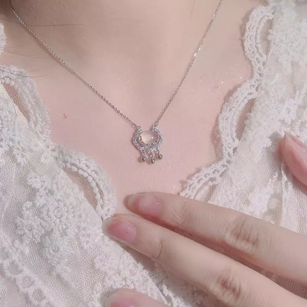 Auspicious Lock Pendant Necklace, image 2
