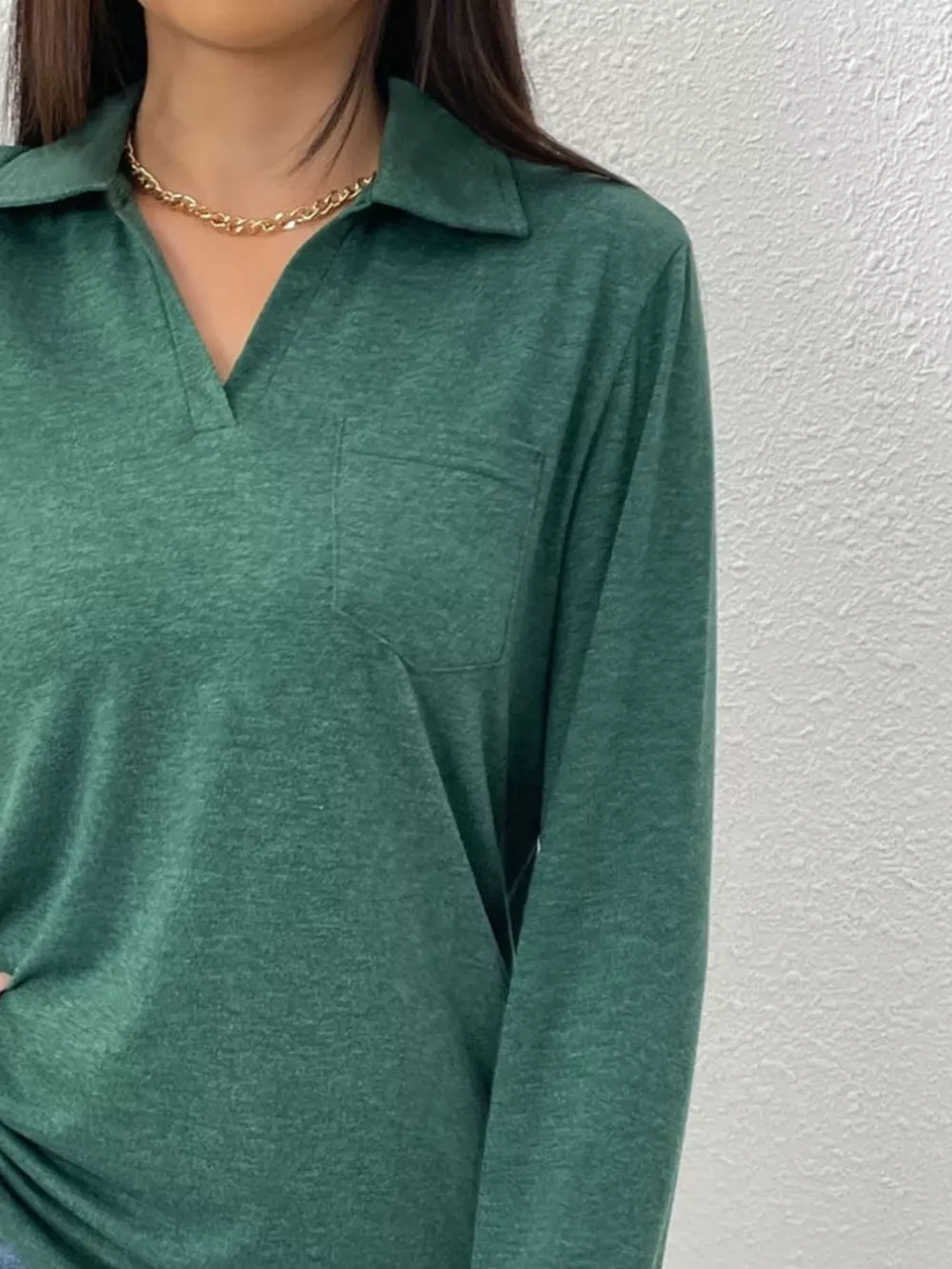 Casual Long Sleeve Polo T-Shirt, image 10
