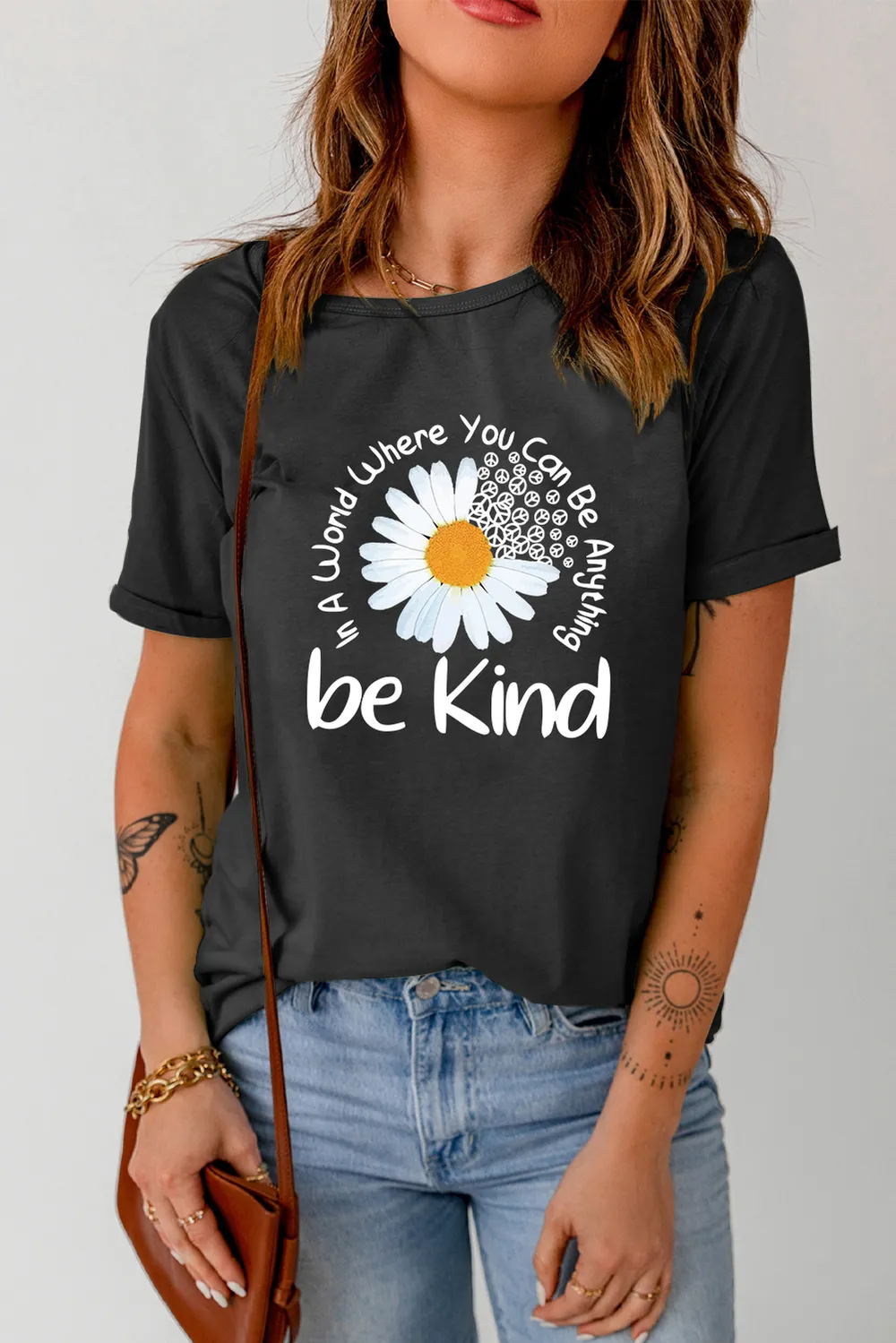 Graphic Round Neck Short Sleeve T-Shirt, image 2
