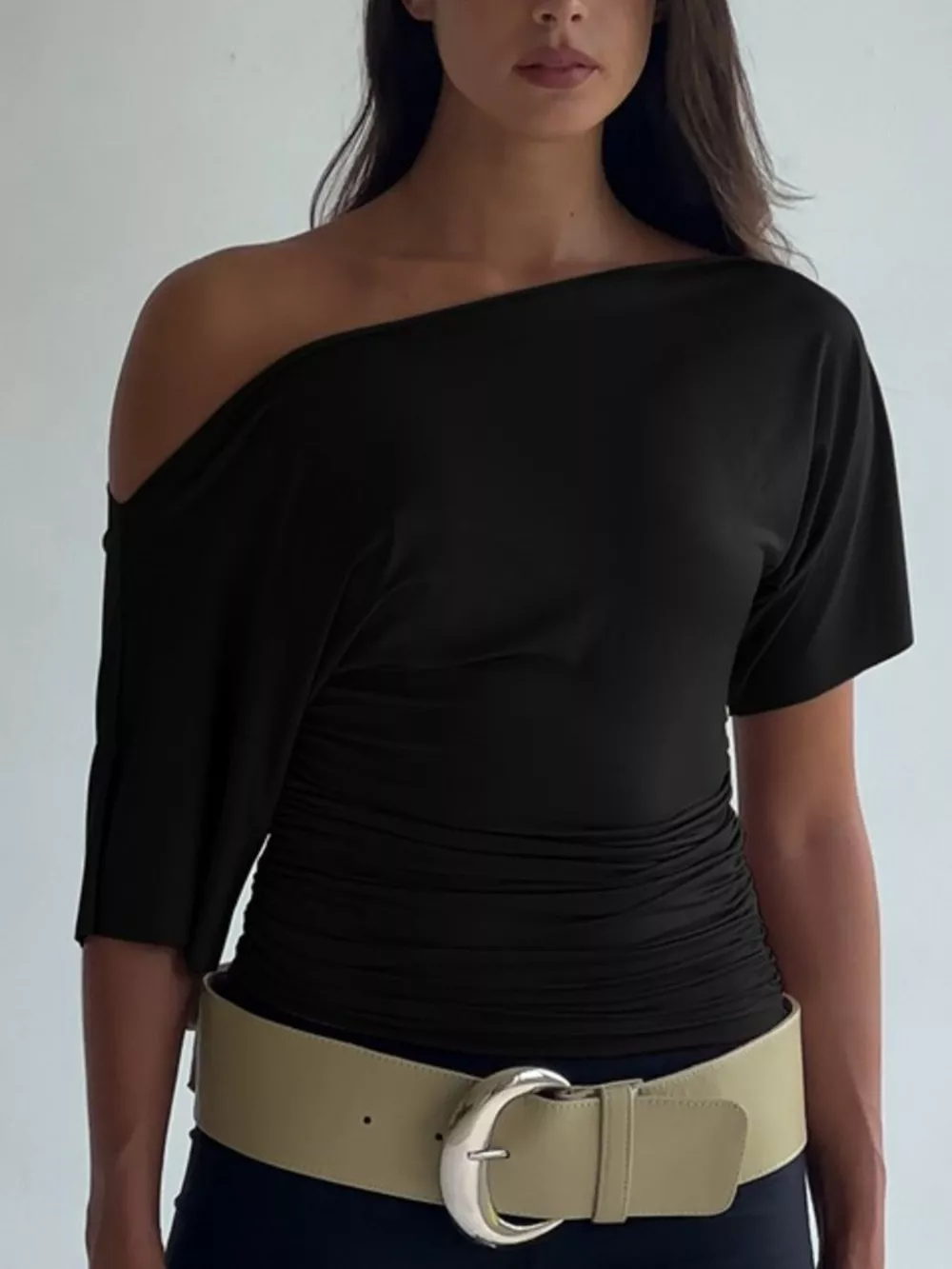One Shoulder Short Sleeve T-Shirt, image 15