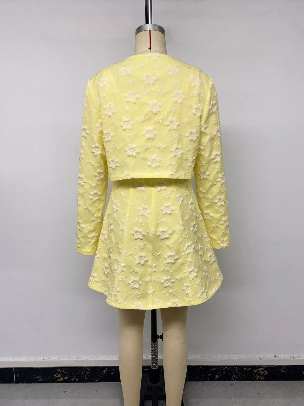 Textured Cropped Dress and Cardigan Two-Piece Set, image 16