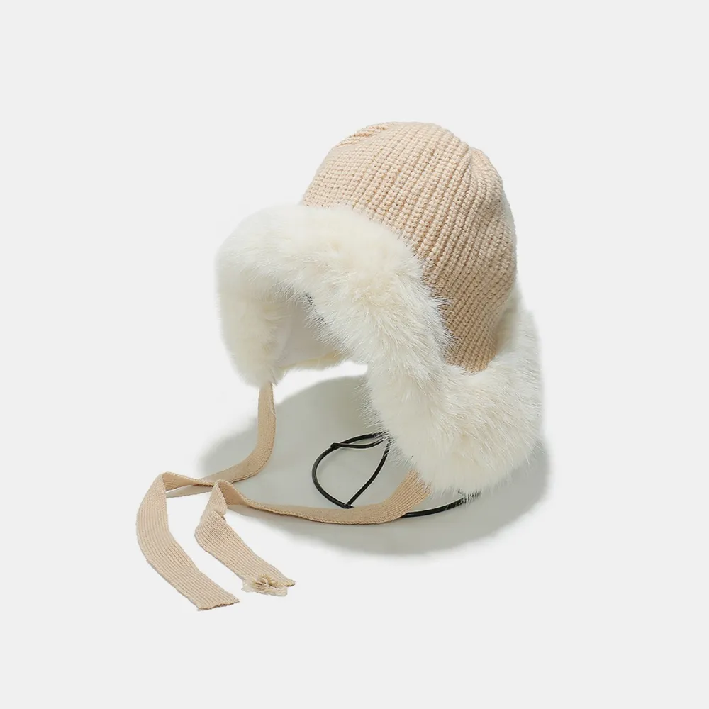 Thermal Tied Fuzzy Winter Hat, image 2