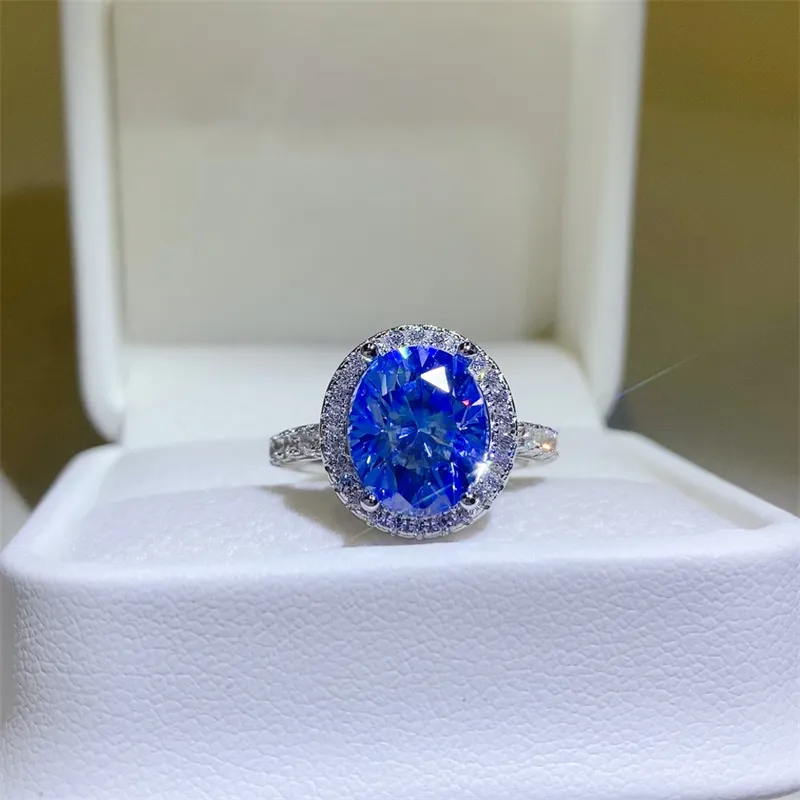 5 Carat Moissanite 925 Sterling Silver Ring, image 2