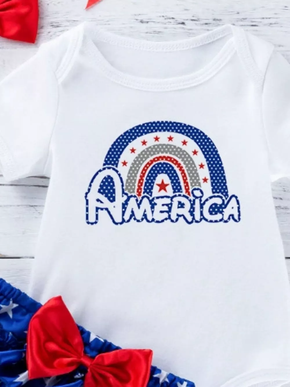 Children's Little Miss America Patriotic Outfit Set, image 20