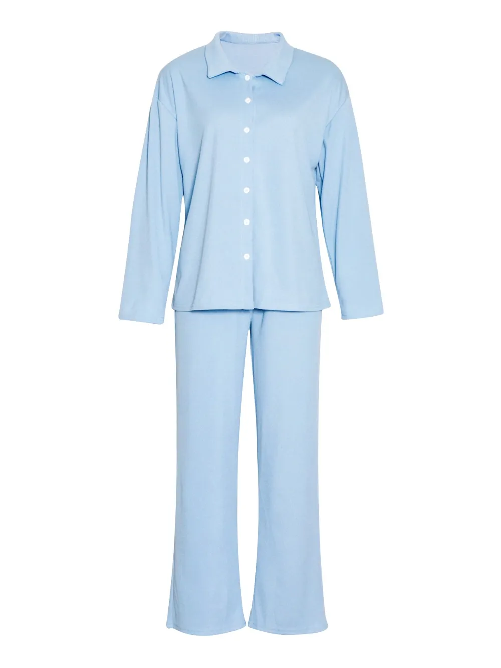 Collared Neck Long Sleeve Top and Drawstring Pants Set, image 14