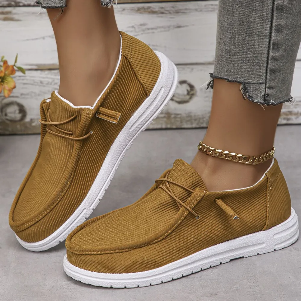 Round Toe Canvas Sneakers, image 2