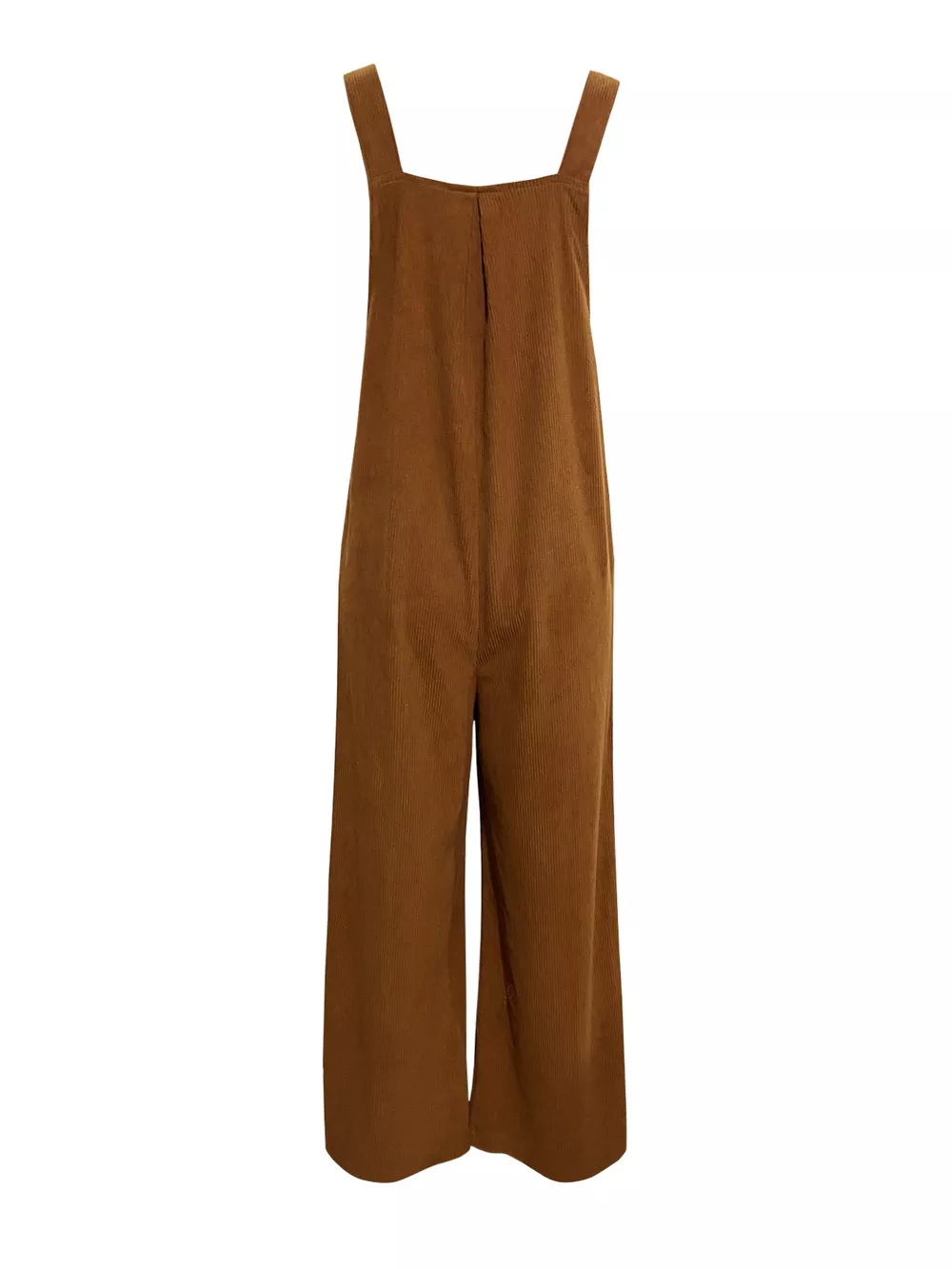 Front Ruched Wide Leg Jumpsuit with Pockets, image 2
