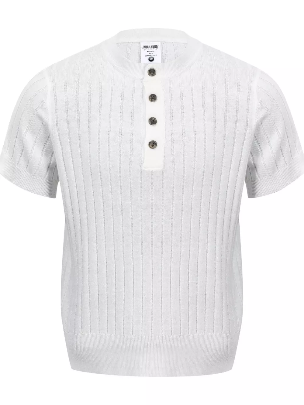 Men's Short Sleeve Ribbed Knit Top