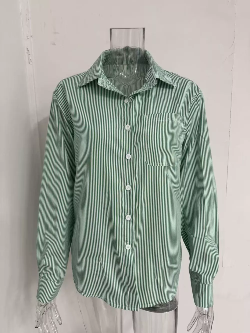 Striped Button-Down Relaxed Fit Shirt, image 2