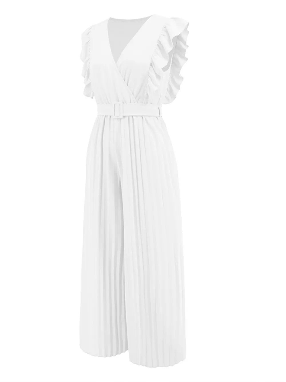 Ruffled Surplice Cap Sleeve Jumpsuit, image 14