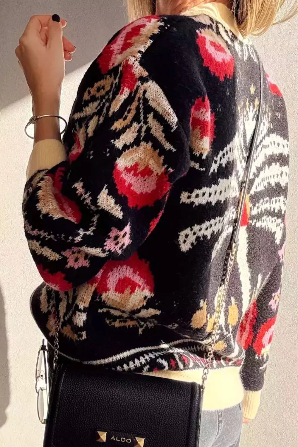 Button Down V-Neck Cardigan, image 2