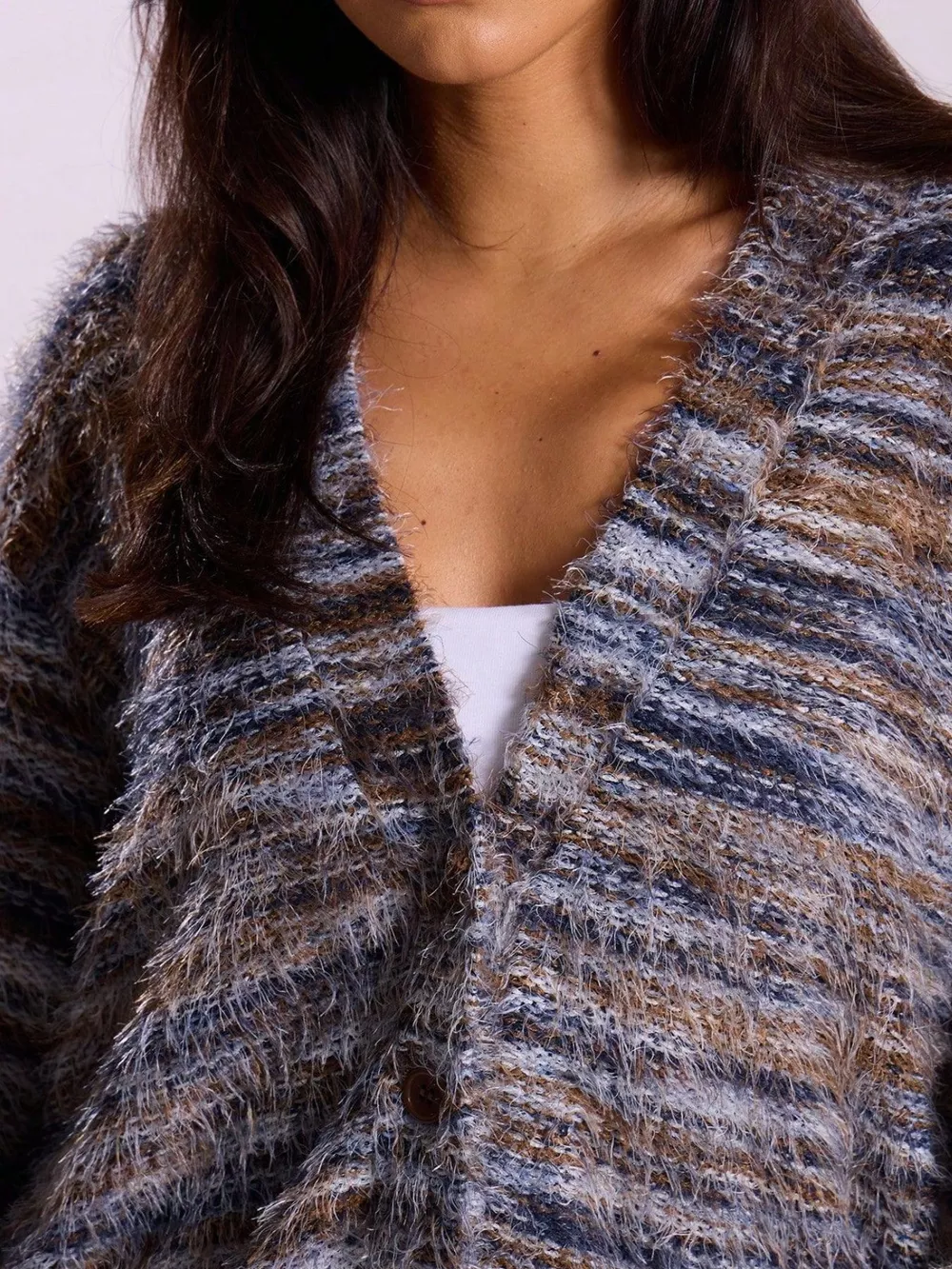 Textured Knit Button-Down Cardigan, image 15