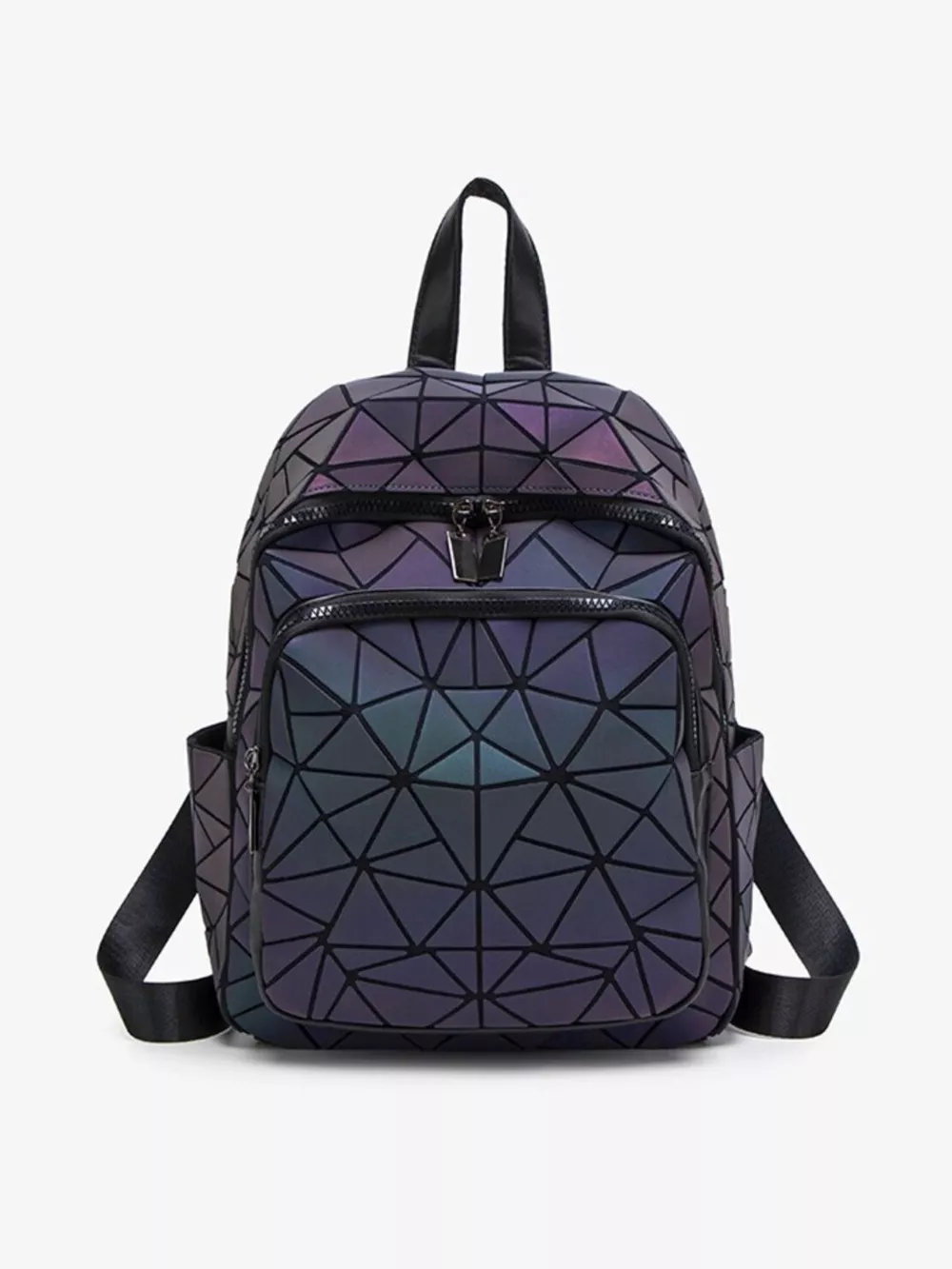 Geometric Adjustable Strap Backpack Bag, image 7