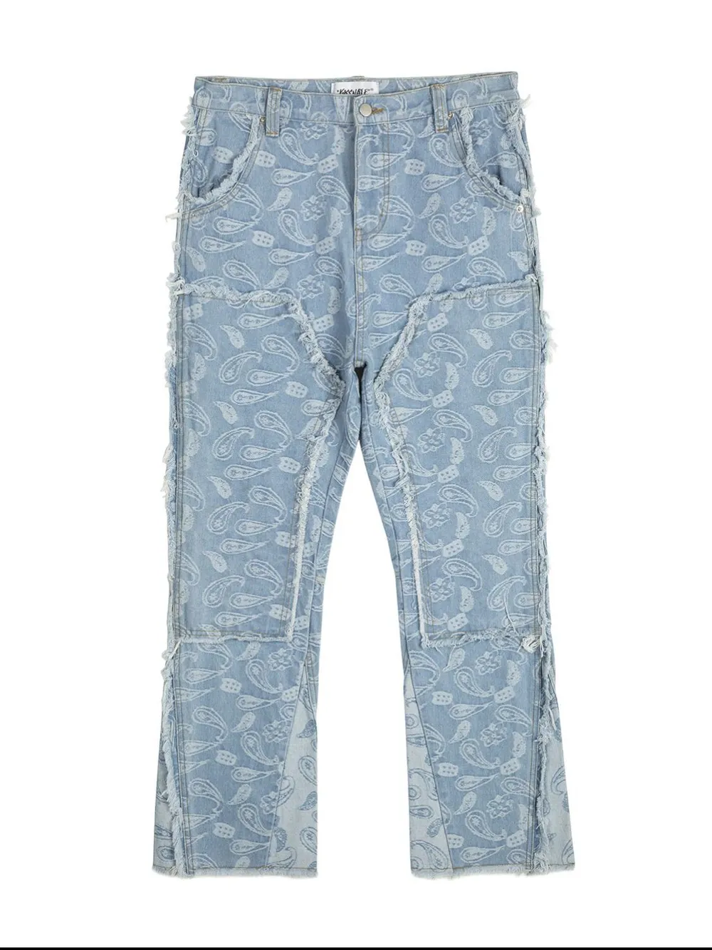 Men's Contrast Washed Bootcut Jeans, image 6