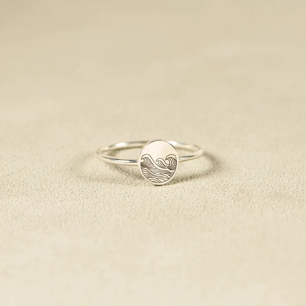 925 Sterling Silver Signet Ring, image 2