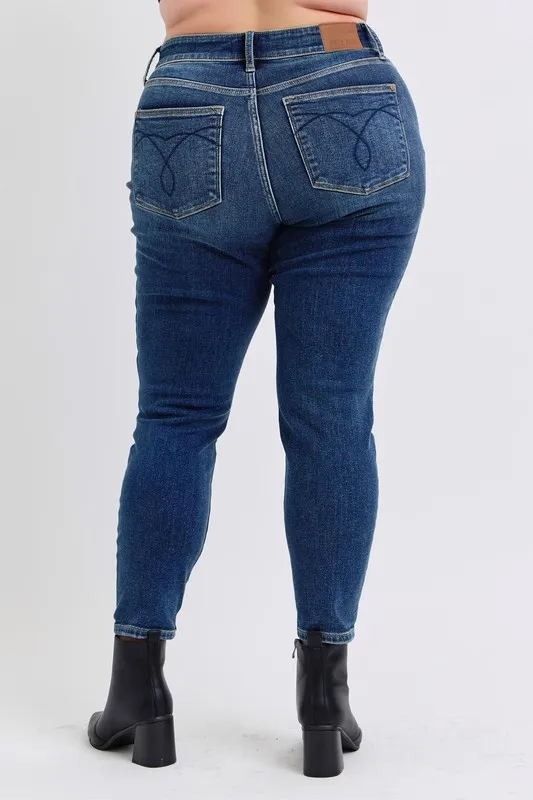 Full Size Run Mid-Rise Waist Skinny Jeans with Thermal Lining, image 2