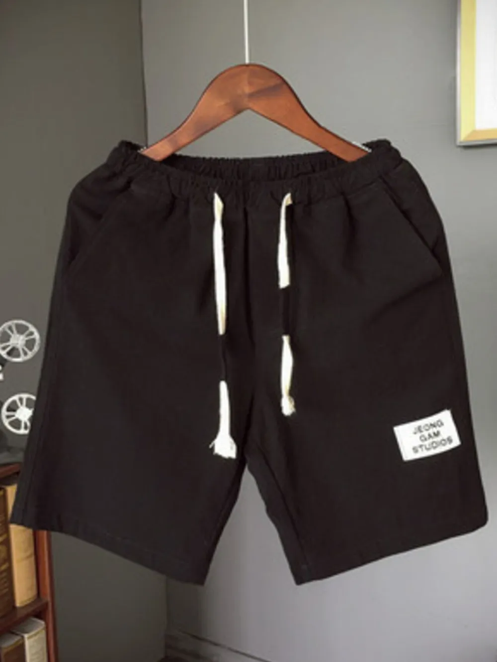 Men's Plus Size Drawstring Shorts with Pockets, image 5