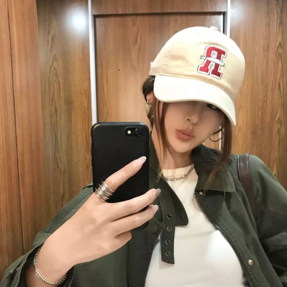 Letter Embroidered Classic Baseball Cap, image 3