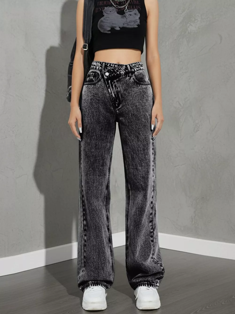High Waist Wide Leg Jeans, image 3