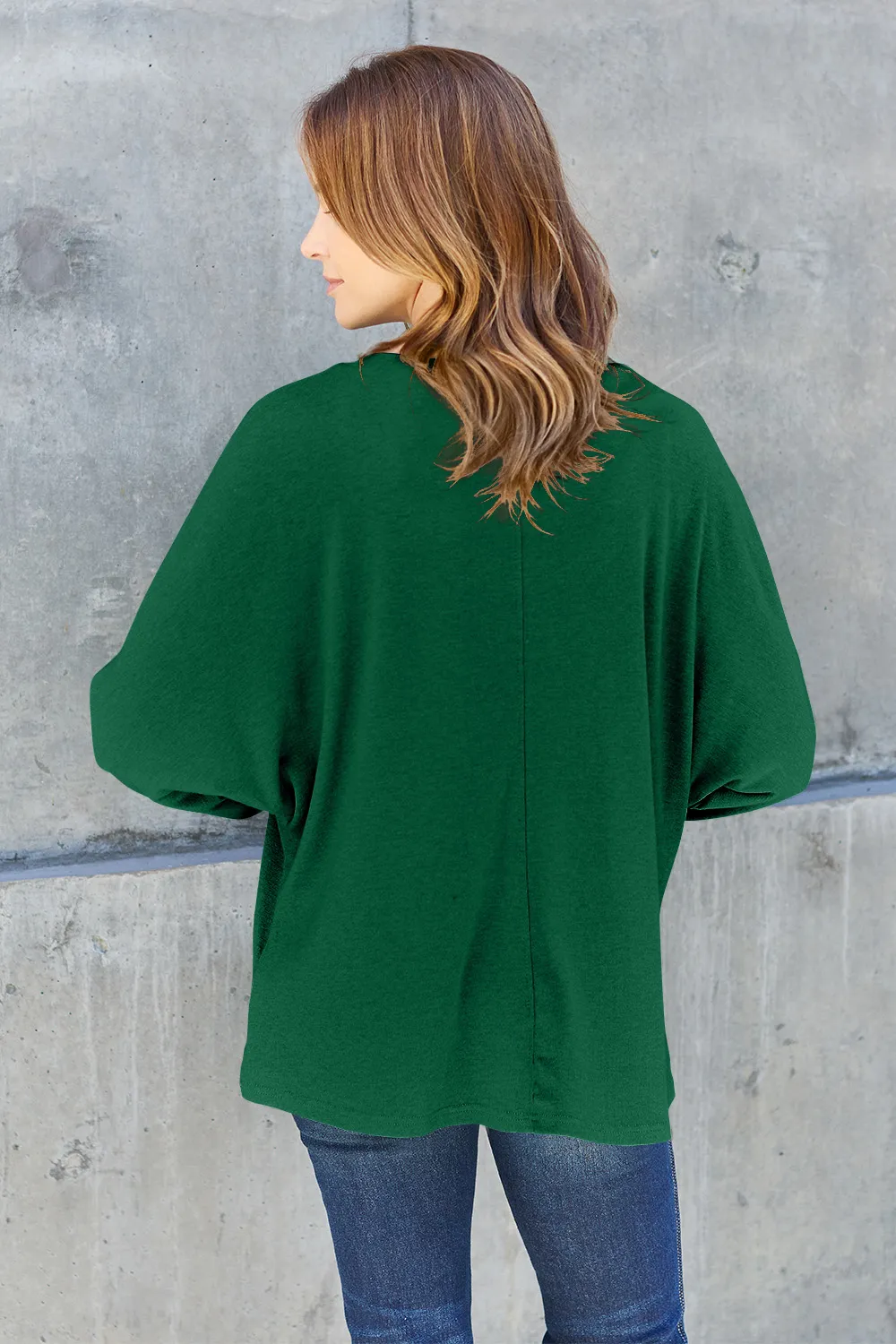 Full Size Round Neck Long Sleeve T-Shirt, image 2