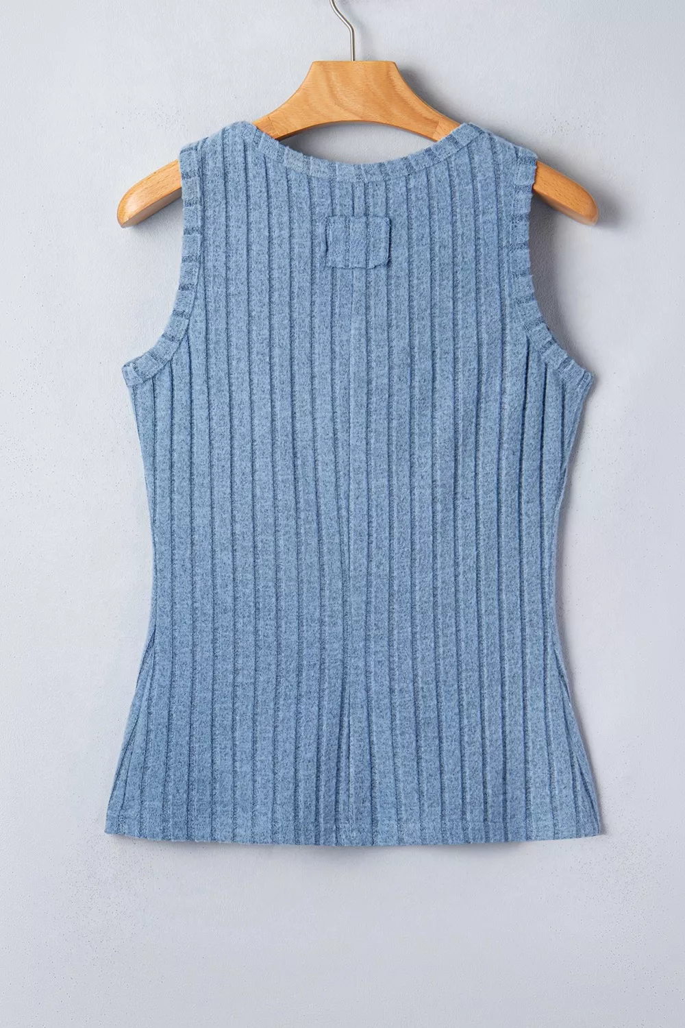 Slim Ribbed Mineral Wash Tank Top, image 4