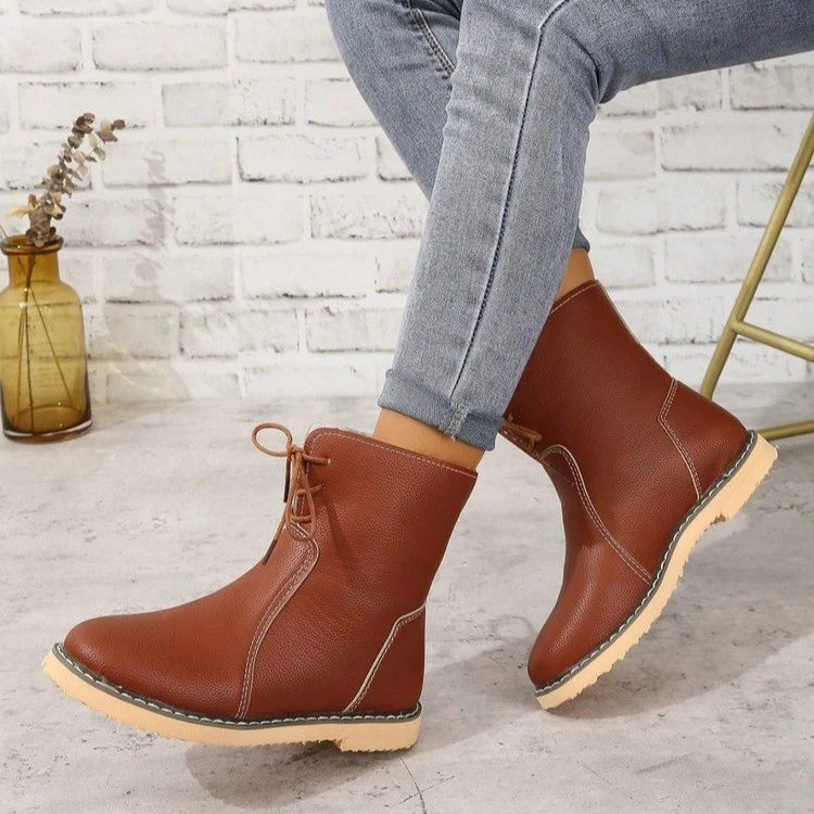 Round Toe Platform Boots, image 15