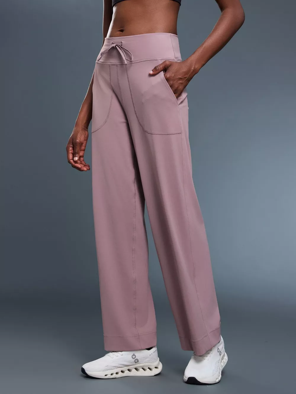Relaxed Fit Drawstring Pants, image 2