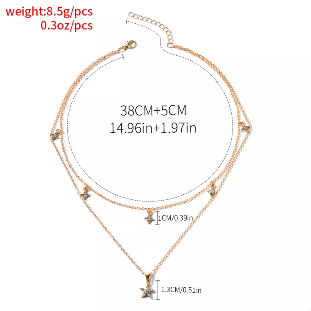 Double Layered Pendant Necklace, image 5