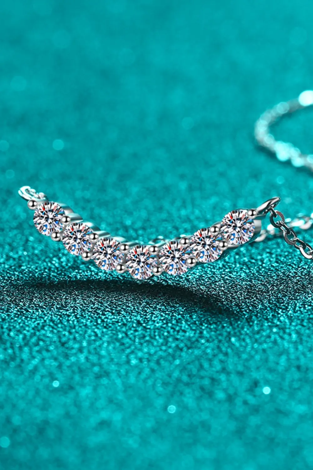 1.4 Carat Moissanite 925 Sterling Silver Necklace, image 4