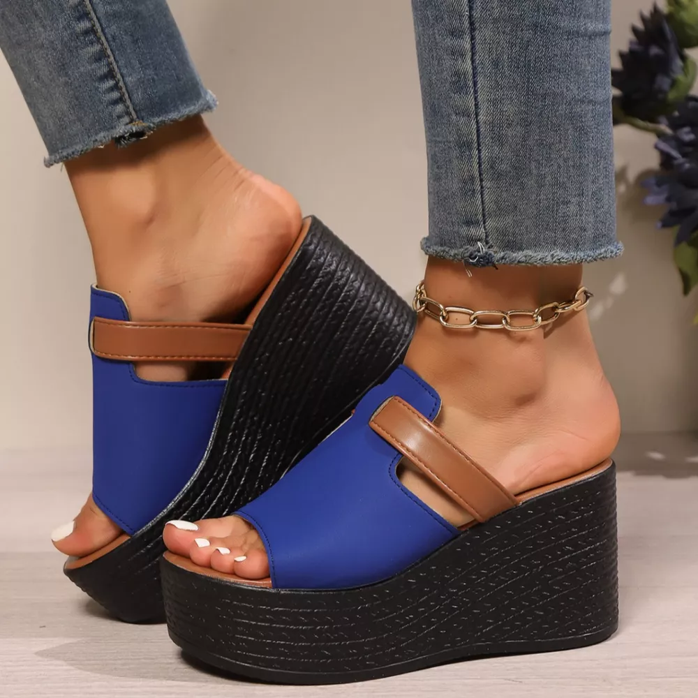 Open Toe Platform Wedge Sandals, image 3