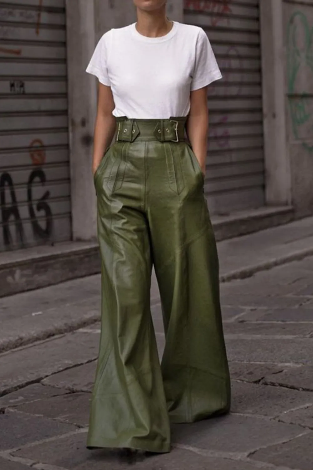 High Waist Wide Flare Pants, image 4