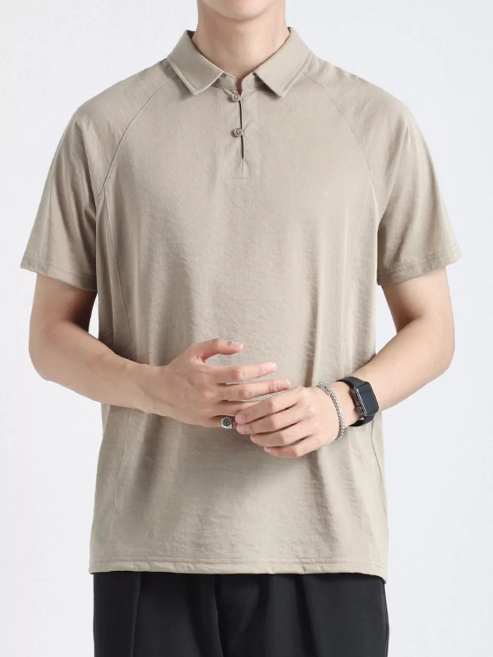 Men's Plus Size Lightweight Short Sleeve Polo, image 6