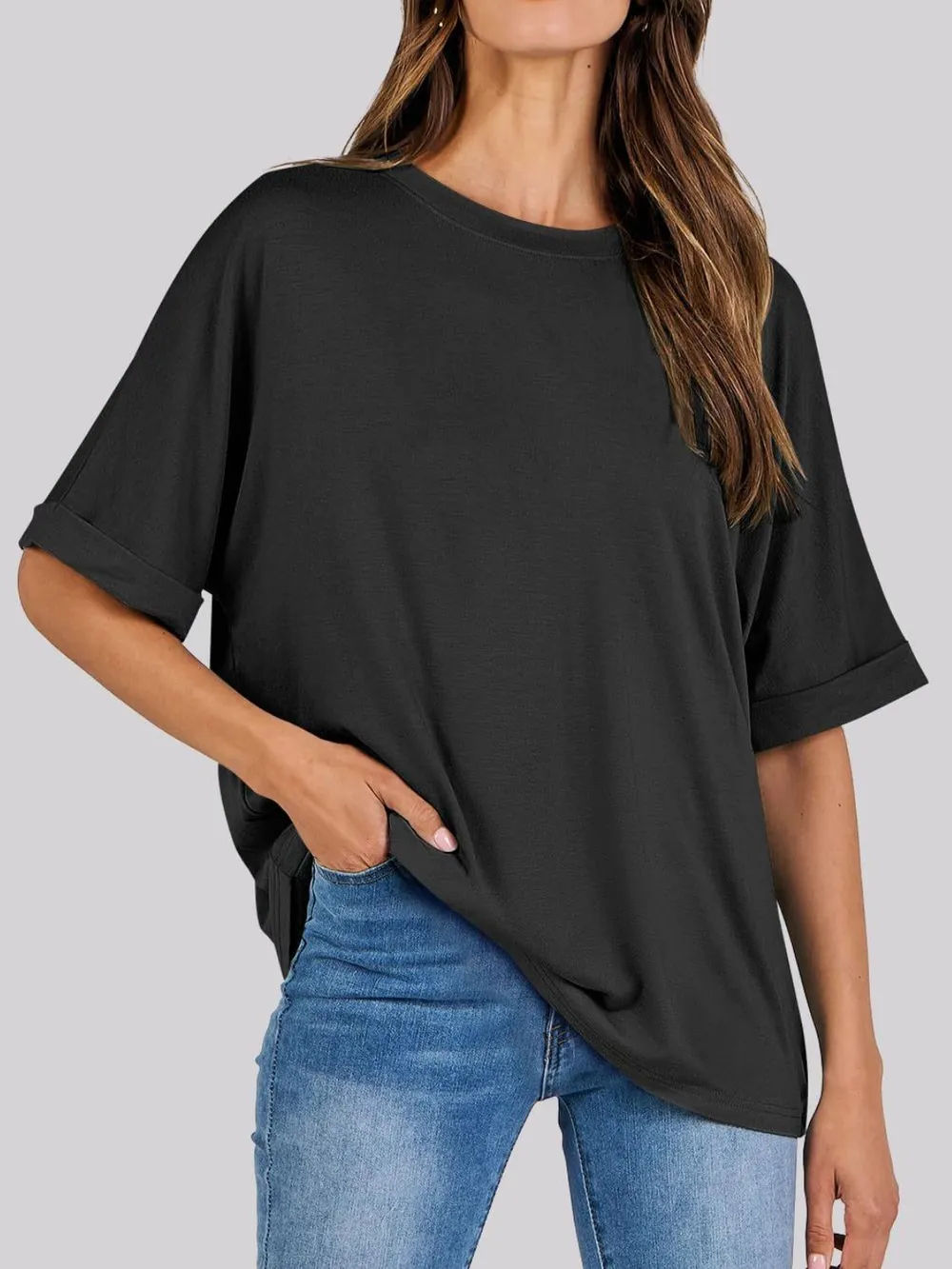 Round Neck Half Sleeve T-Shirt, image 3