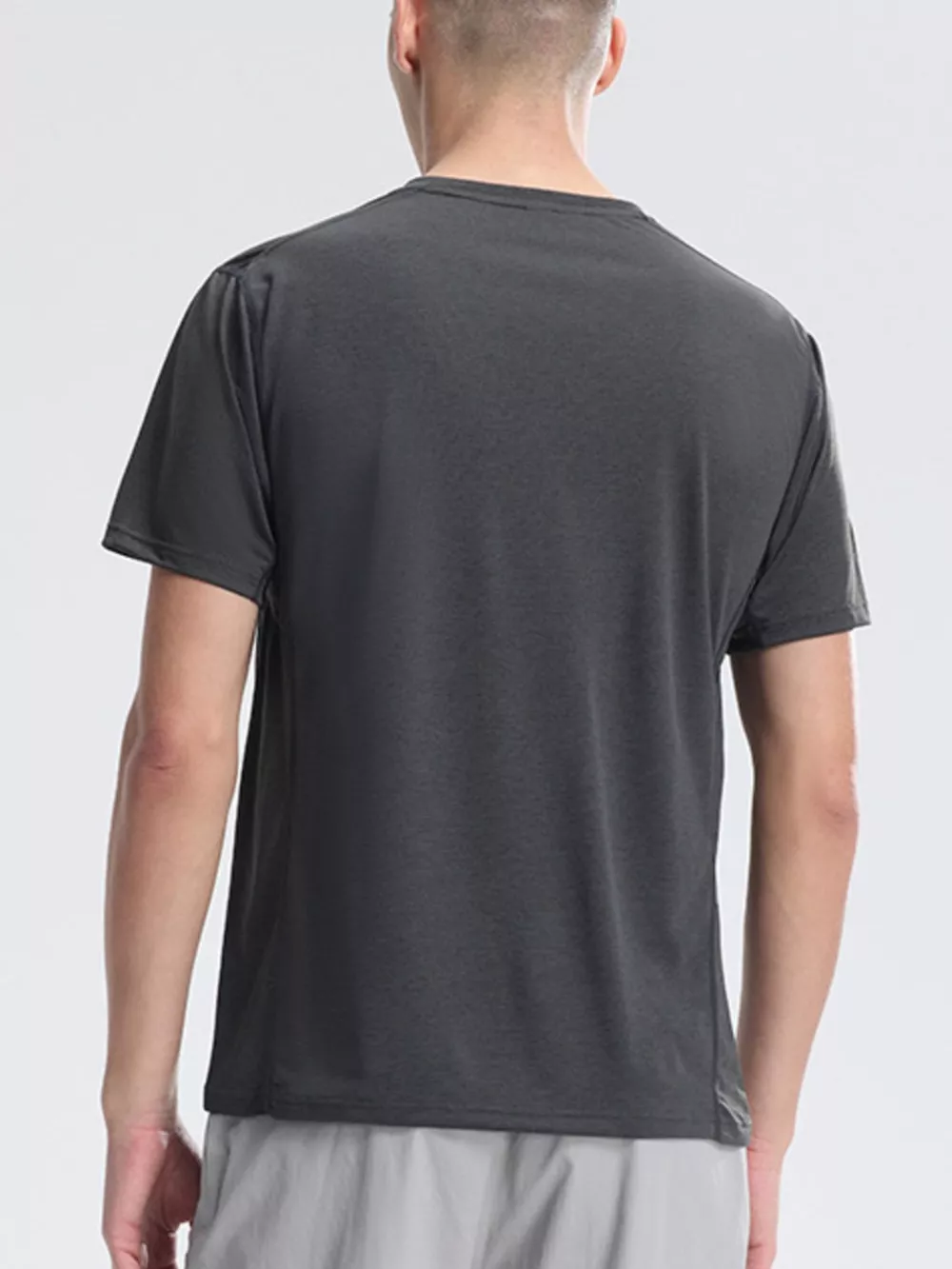 Men's Plus Size Round Neck Quick-Dry T-Shirt, image 4