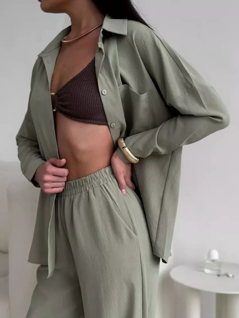 Button Down Shirt and Pants Set, image 9