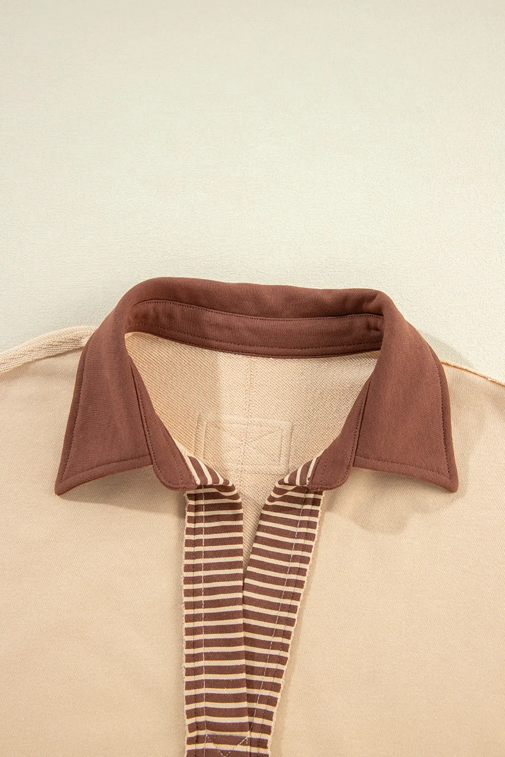 Collared Neck Long Sleeve Sweatshirt, image 3