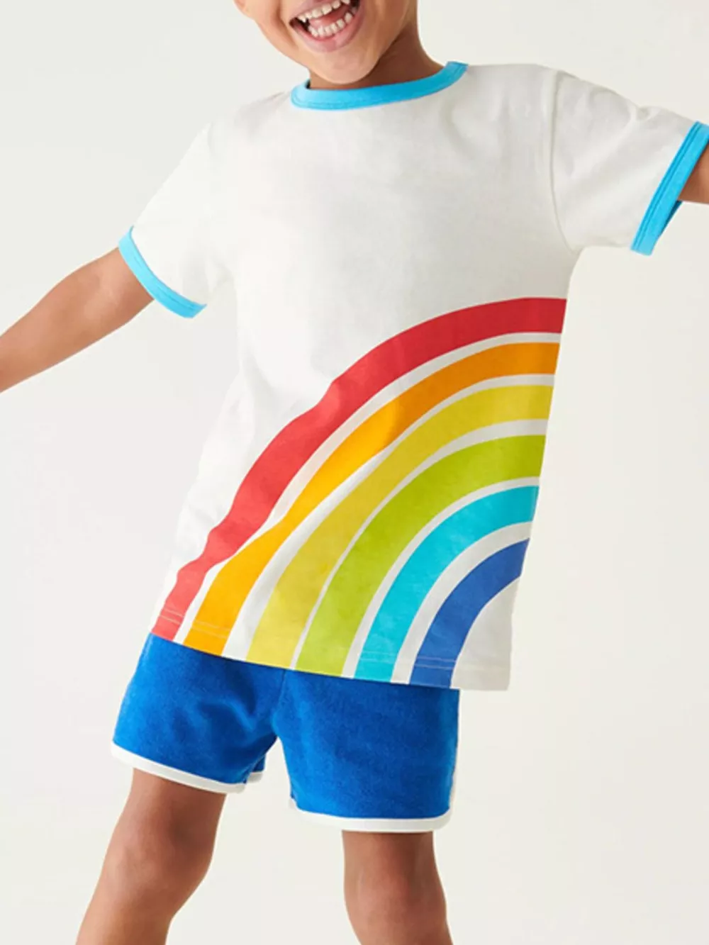 Children's Rainbow Graphic Crew Neck T-Shirt