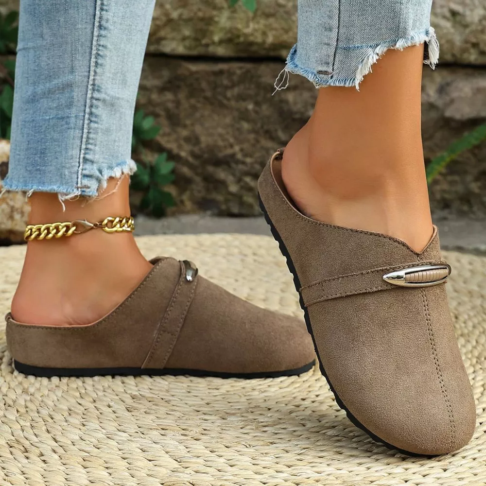 Round Toe Flats Slip-Ons, image 4