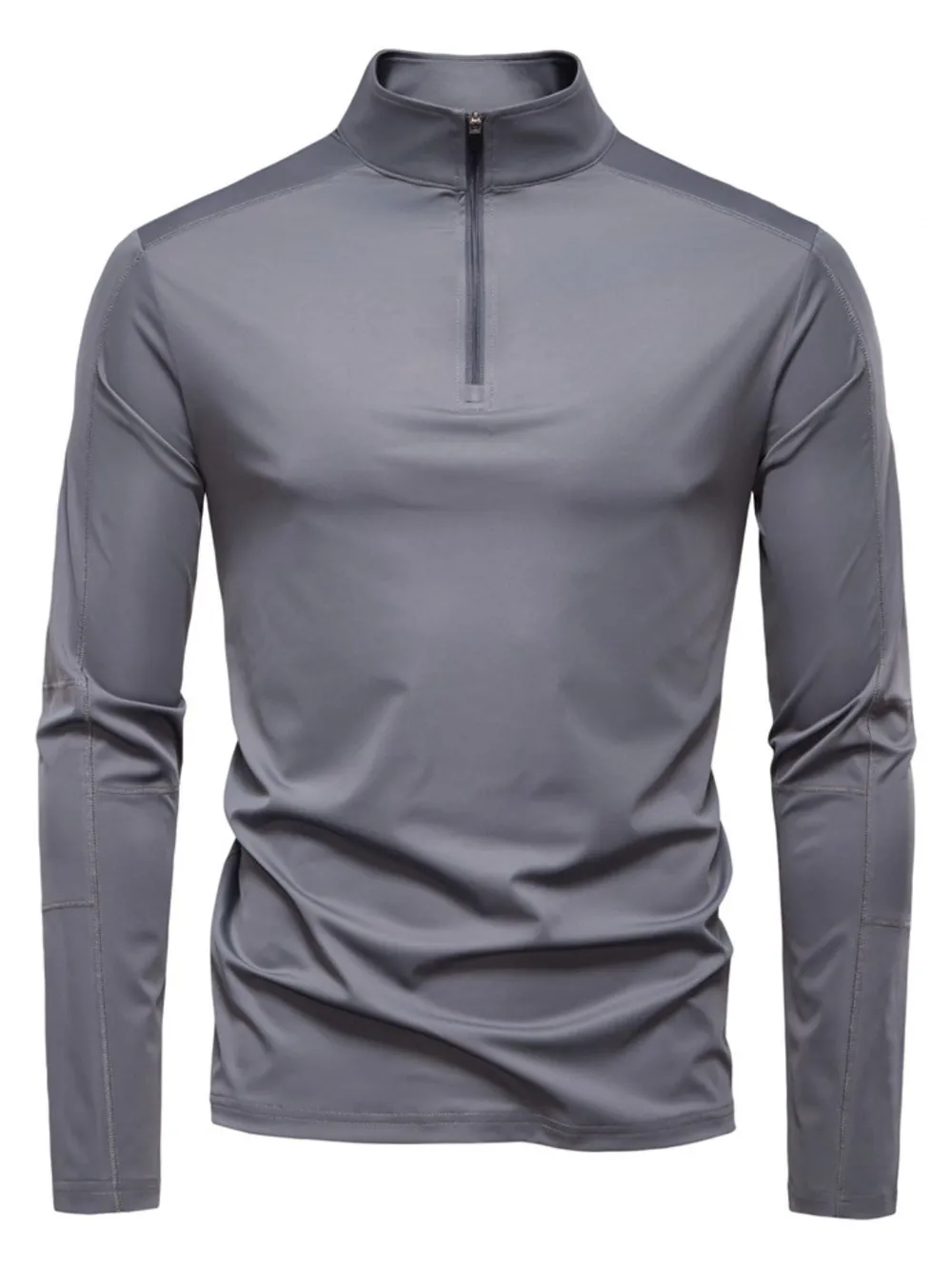 Men's Sun Protection Long Sleeve Half-Zip T-Shirt, image 2