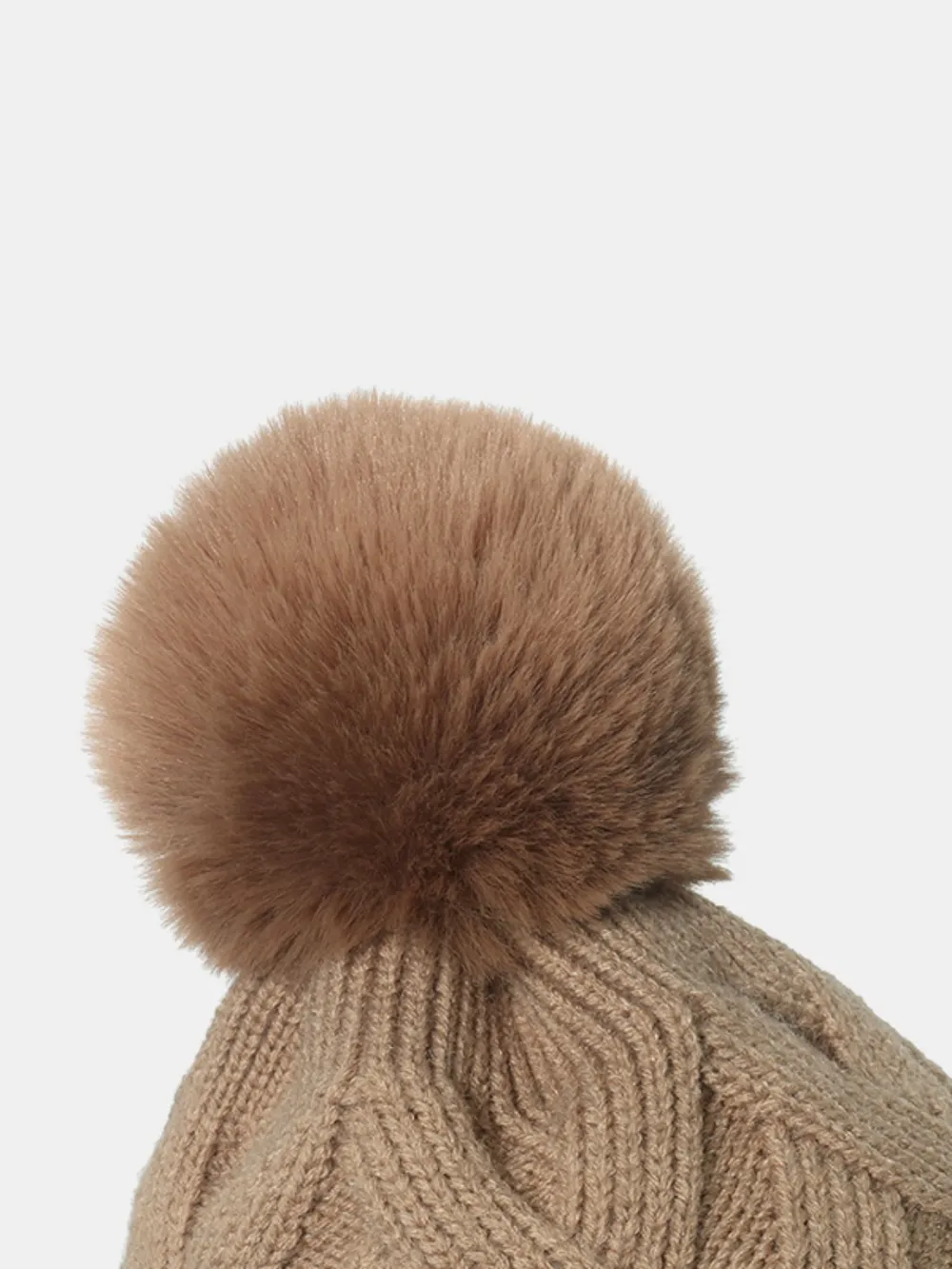 Roll Rim Hat with Pompom, image 4