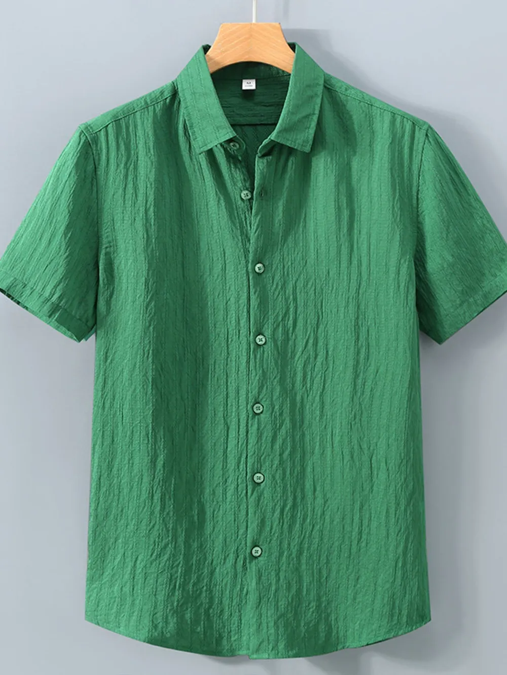 Men's Plus Size Button Up Short Sleeve Shirt, image 9