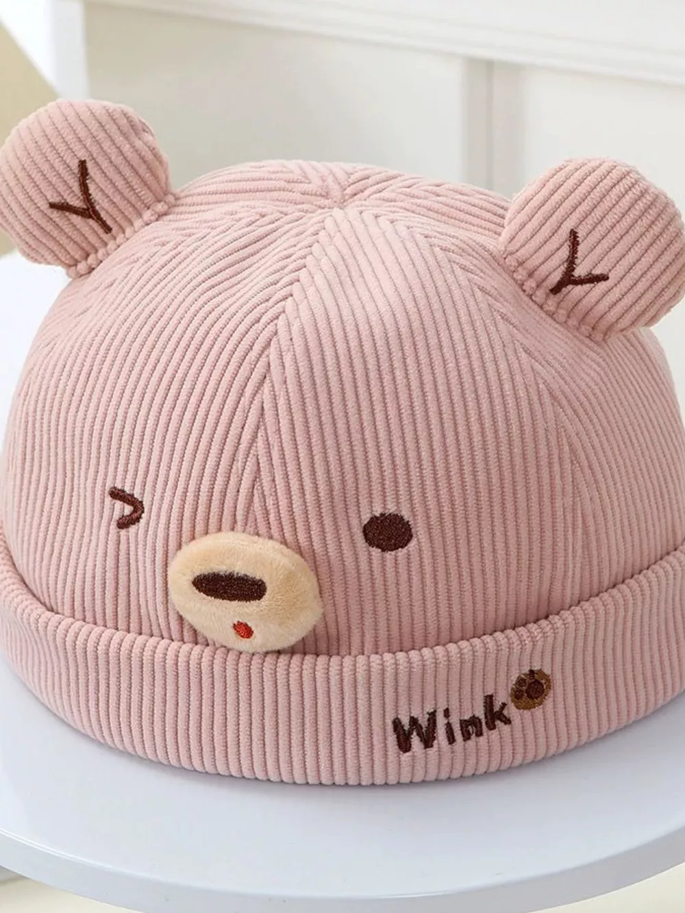 Children's Bear Ear Corduroy Hat, image 8