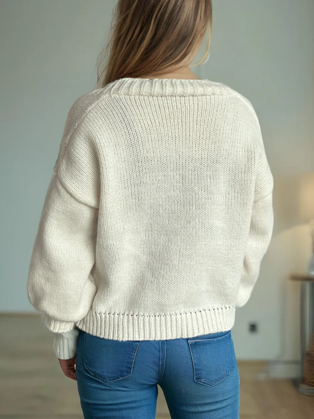 Strawberry Button Down Long Sleeve Cardigan, image 6
