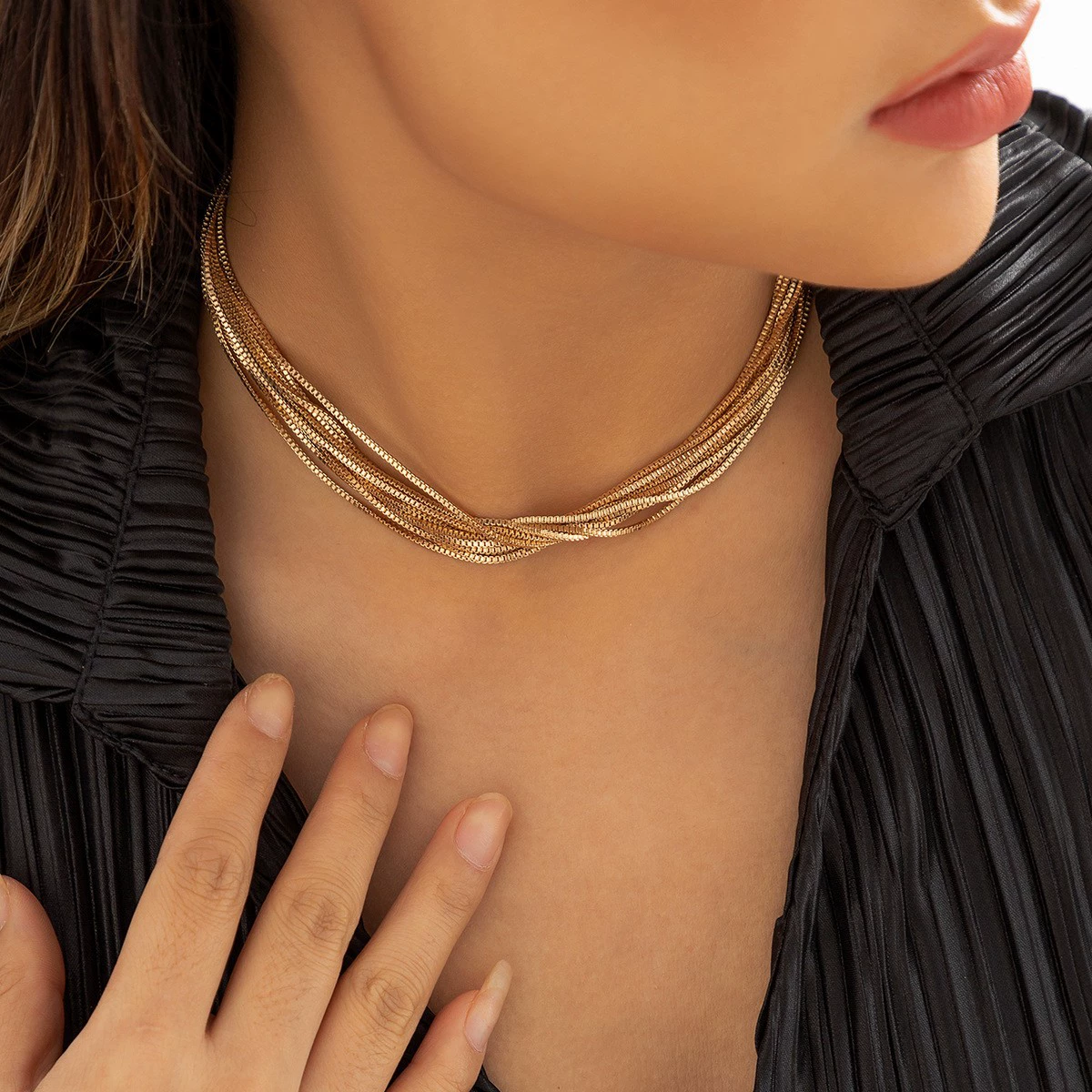 Multi Layered Adjustable Necklace, image 3