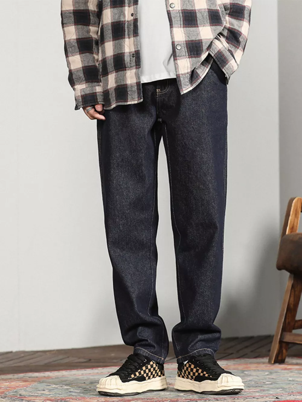 Men's Wide Leg Jeans, image 2