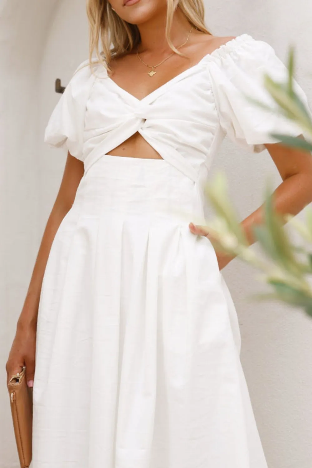 Sweetheart Neck Puff Sleeve Dress, image 4